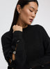Long-Sleeve Boat-Neck Sweater with Jewelled Details