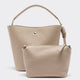 Faux Leather Bucket Bag