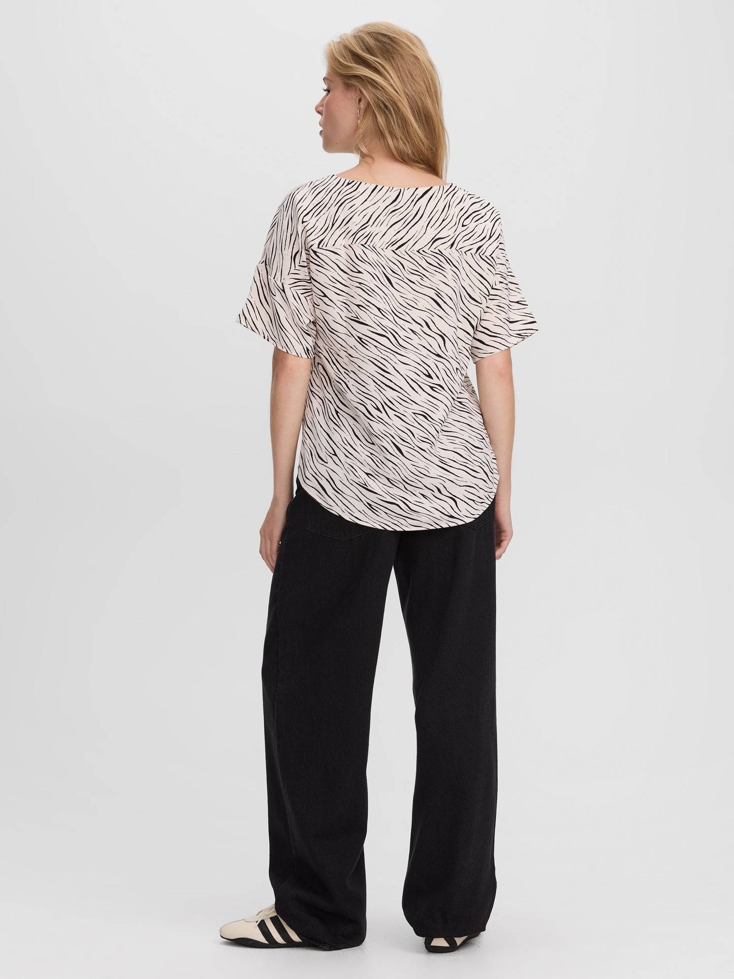 Crew-Neck T-Shirt Blouse