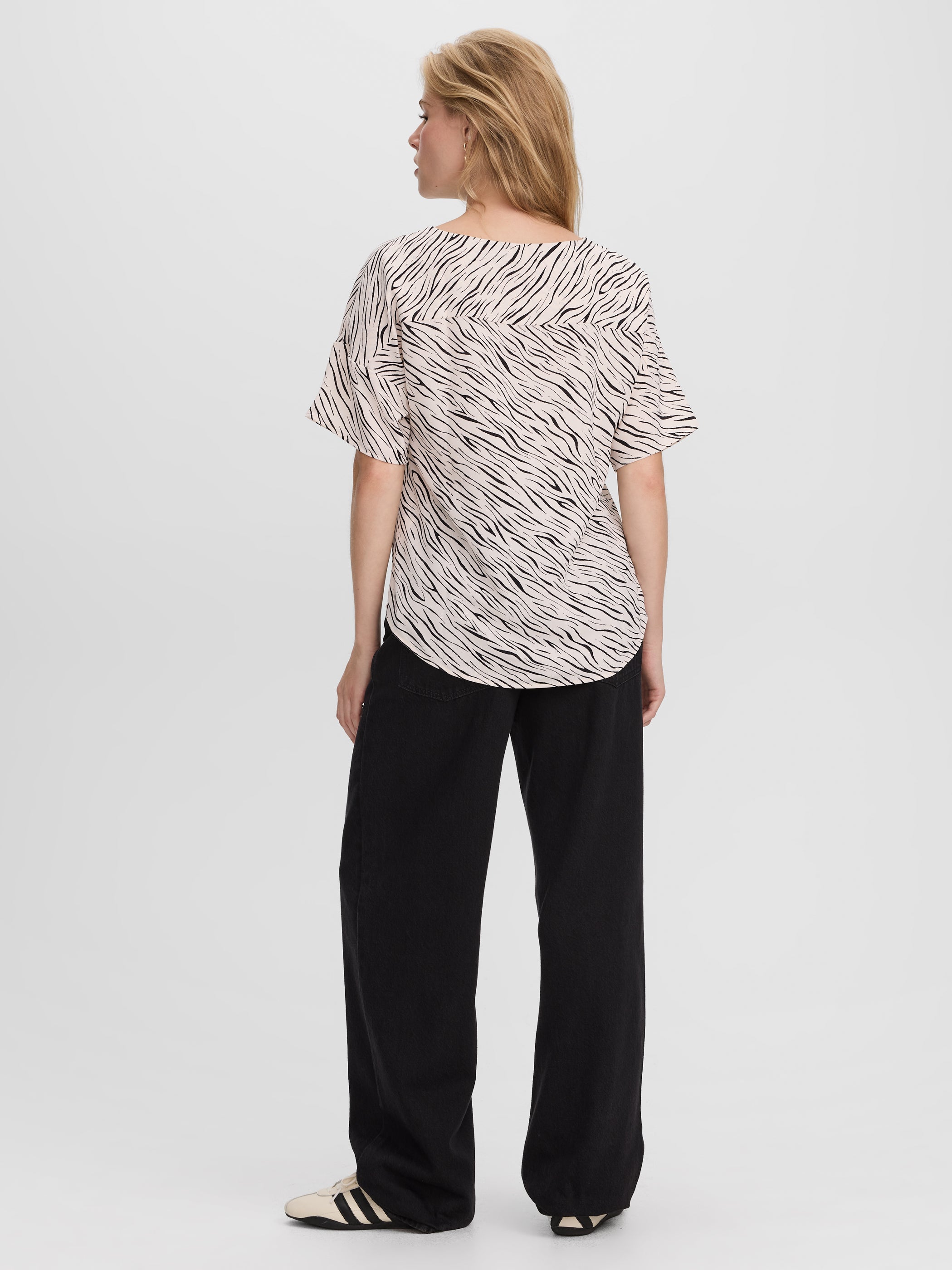 Crew-Neck T-Shirt Blouse