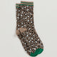 Crew Socks with Cheetah Print