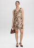 Sleeveless Mini Dress with Cowl Neckline