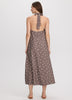 Sleeveless Halter-Neck Maxi Dress