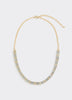 Two-Tone Metallic Short Necklace