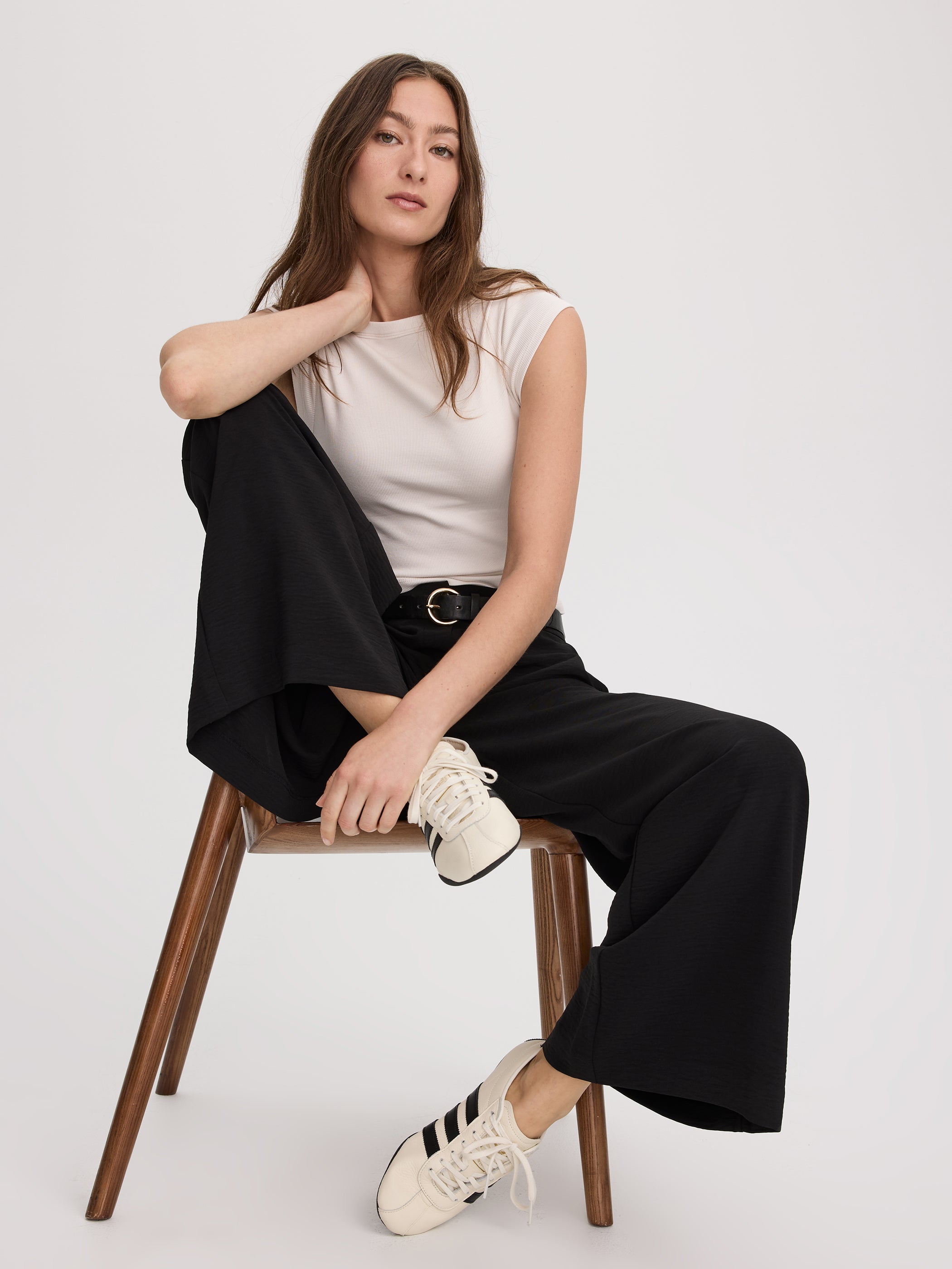Wide-Leg High-Rise Pant