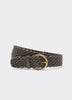 Ceinture tressée en faux cuir