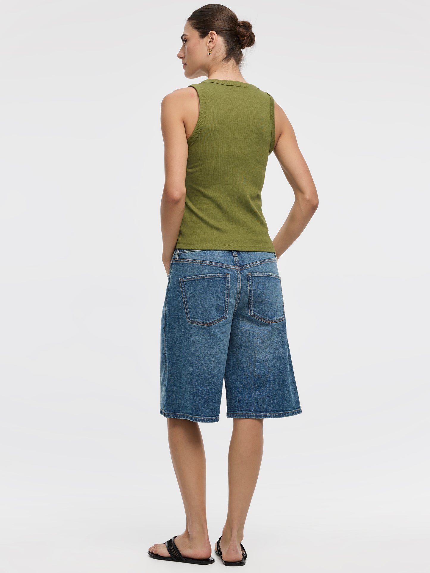 Scoop-Neck Ribbed Tank