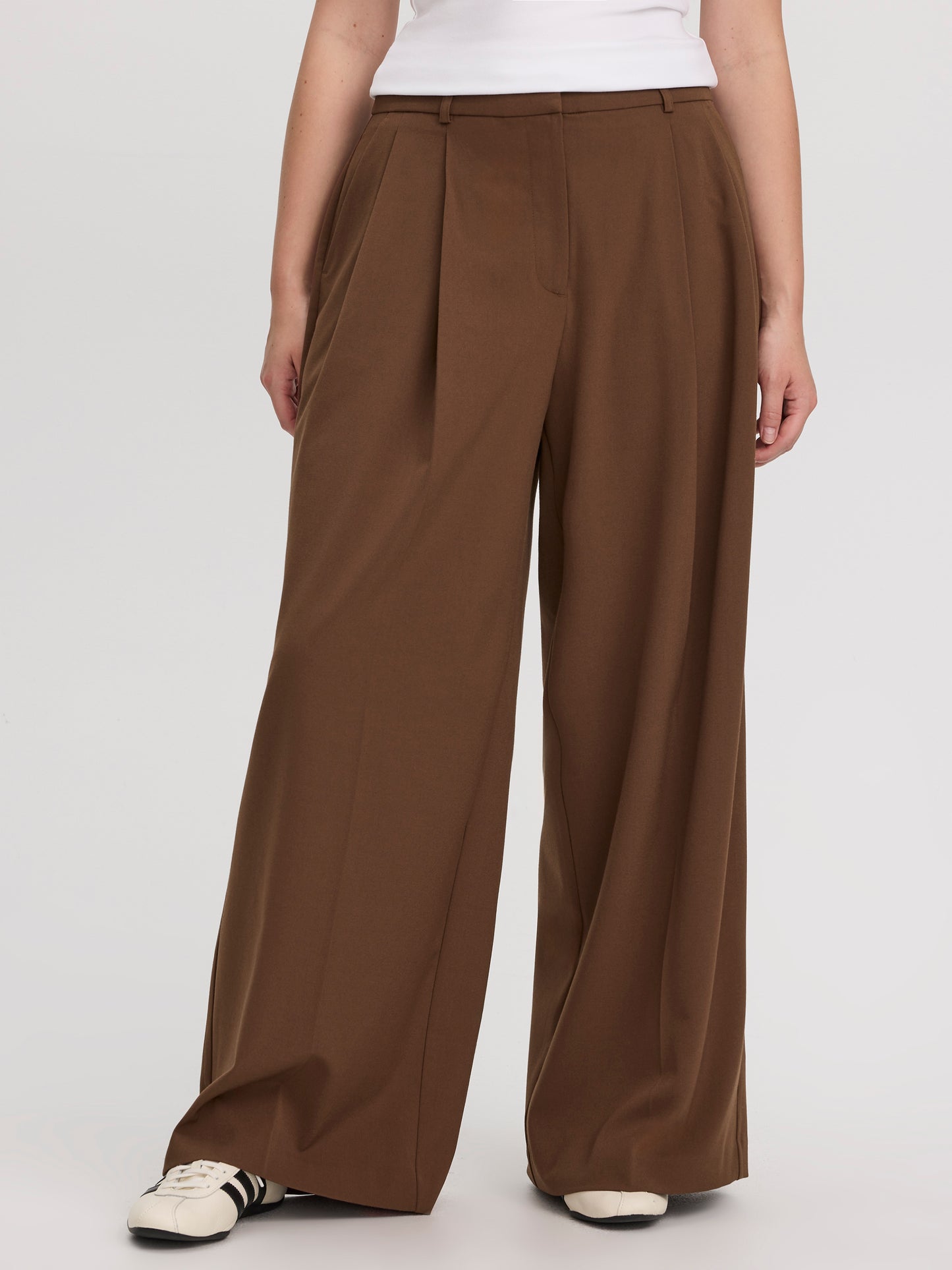 Wide-Leg High-Rise Pants - The Timeless - Curvy Fit