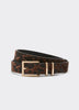 Ceinture Foncée à Motif Léopard
