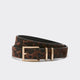 Ceinture Foncée à Motif Léopard