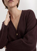 Button-Down Mini Sweater Dress – Viscose Blend