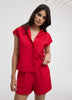 Extended-Sleeve Buttoned-Down Blouse