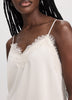 V-Neck Cami with Lace Trim