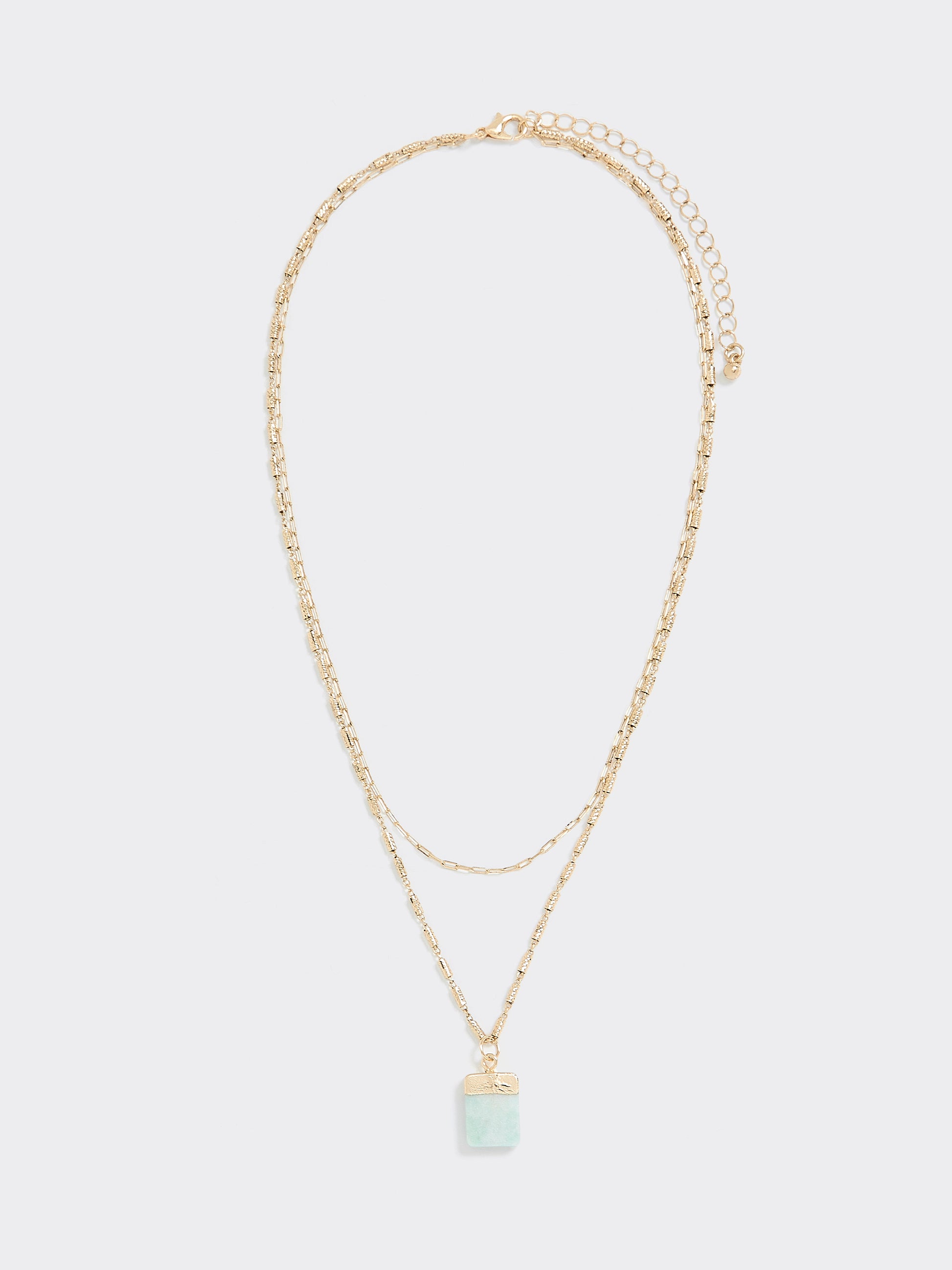 Necklace – Multi Row Design – Metal Imitation Jewelry