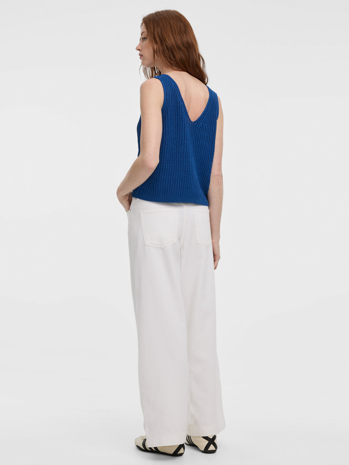 V-Neck Ribbed Tank