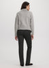 Long-Sleeve Half-Zip Mock-Neck Sweater