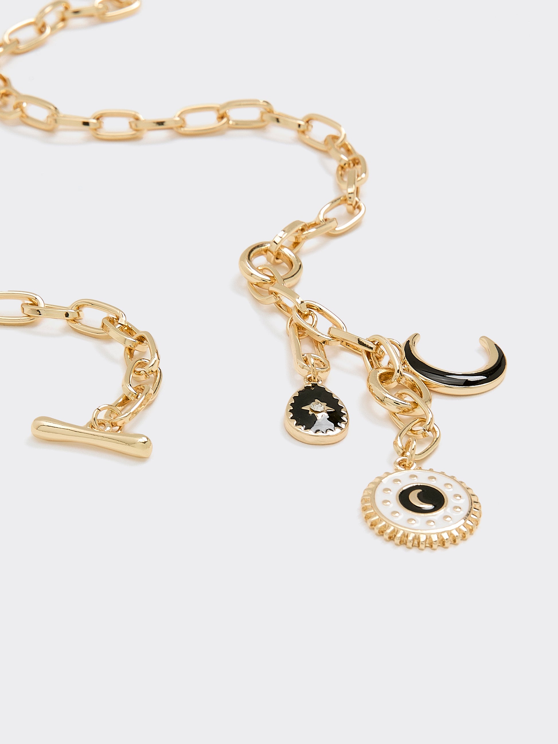 Short Necklace with Mystical Charms