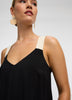 Sleeveless Maxi Dress with Contrast Straps