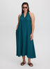 Sleeveless Halter-Neck Maxi Dress