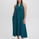 Sleeveless Halter-Neck Maxi Dress