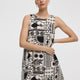 Robe courte évasée sans manches