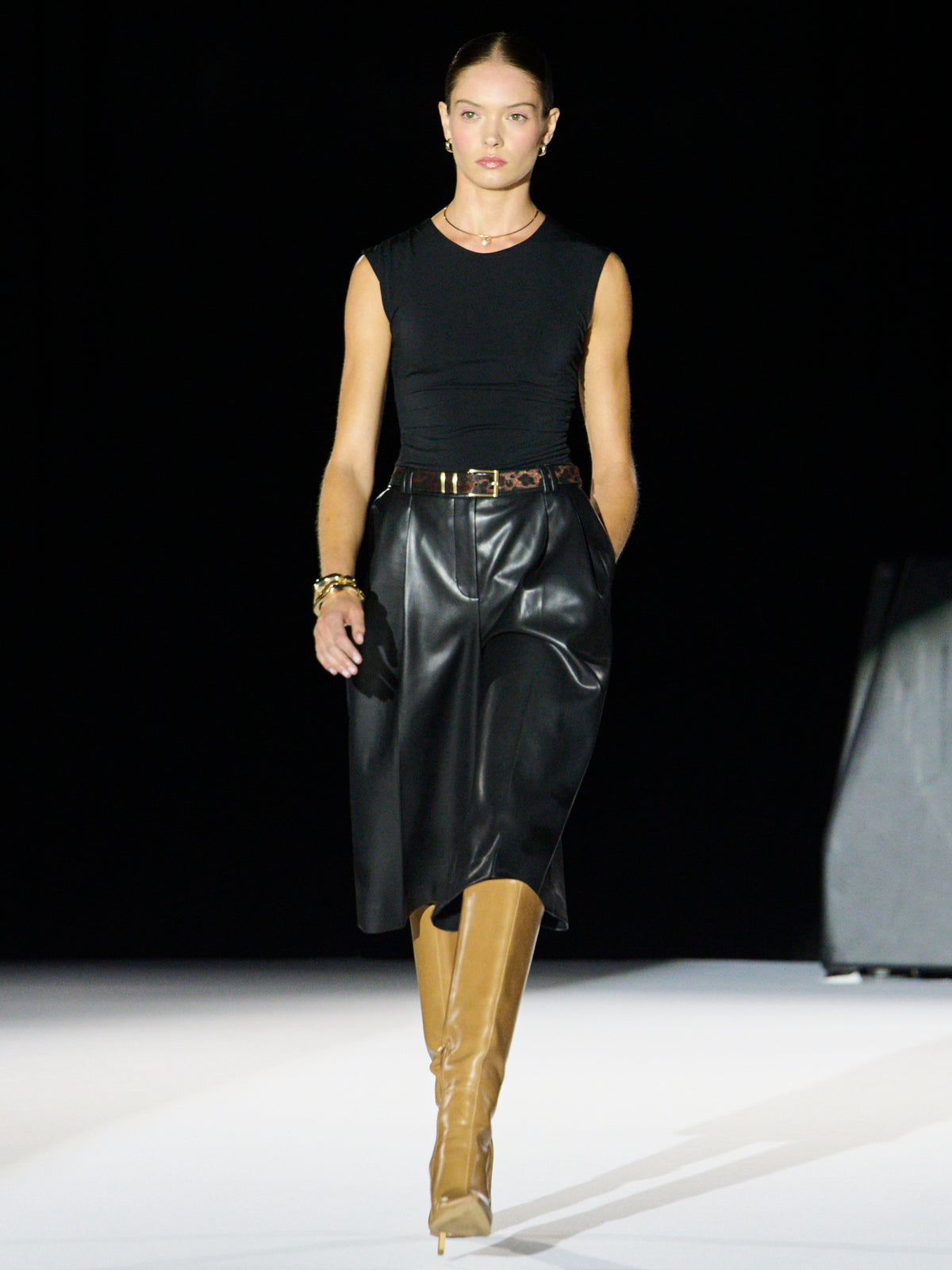Sleeveless Crew-Neck Bodysuit