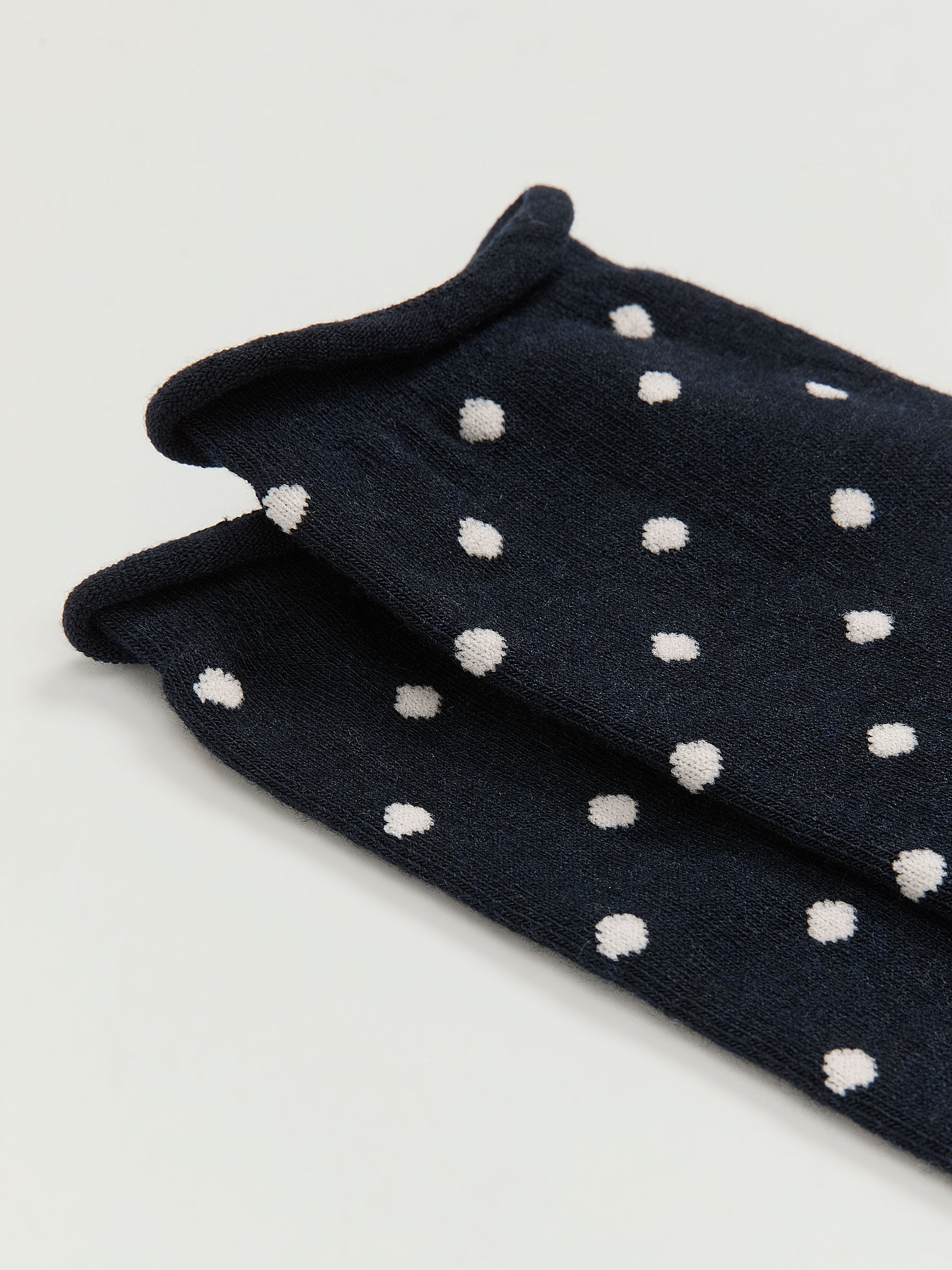 Dotted Bamboo Viscose Crew Socks