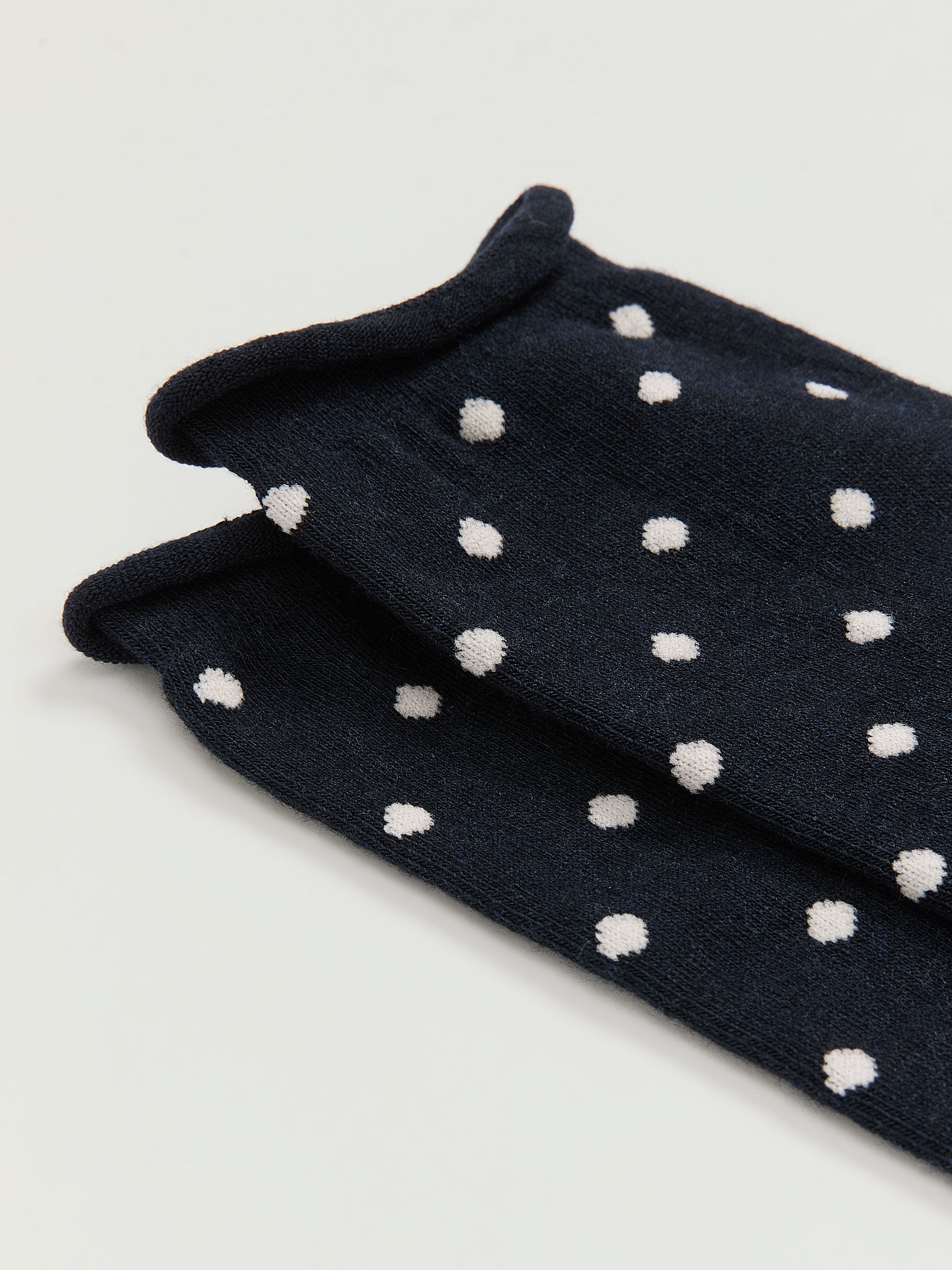 Dotted Bamboo Viscose Crew Socks