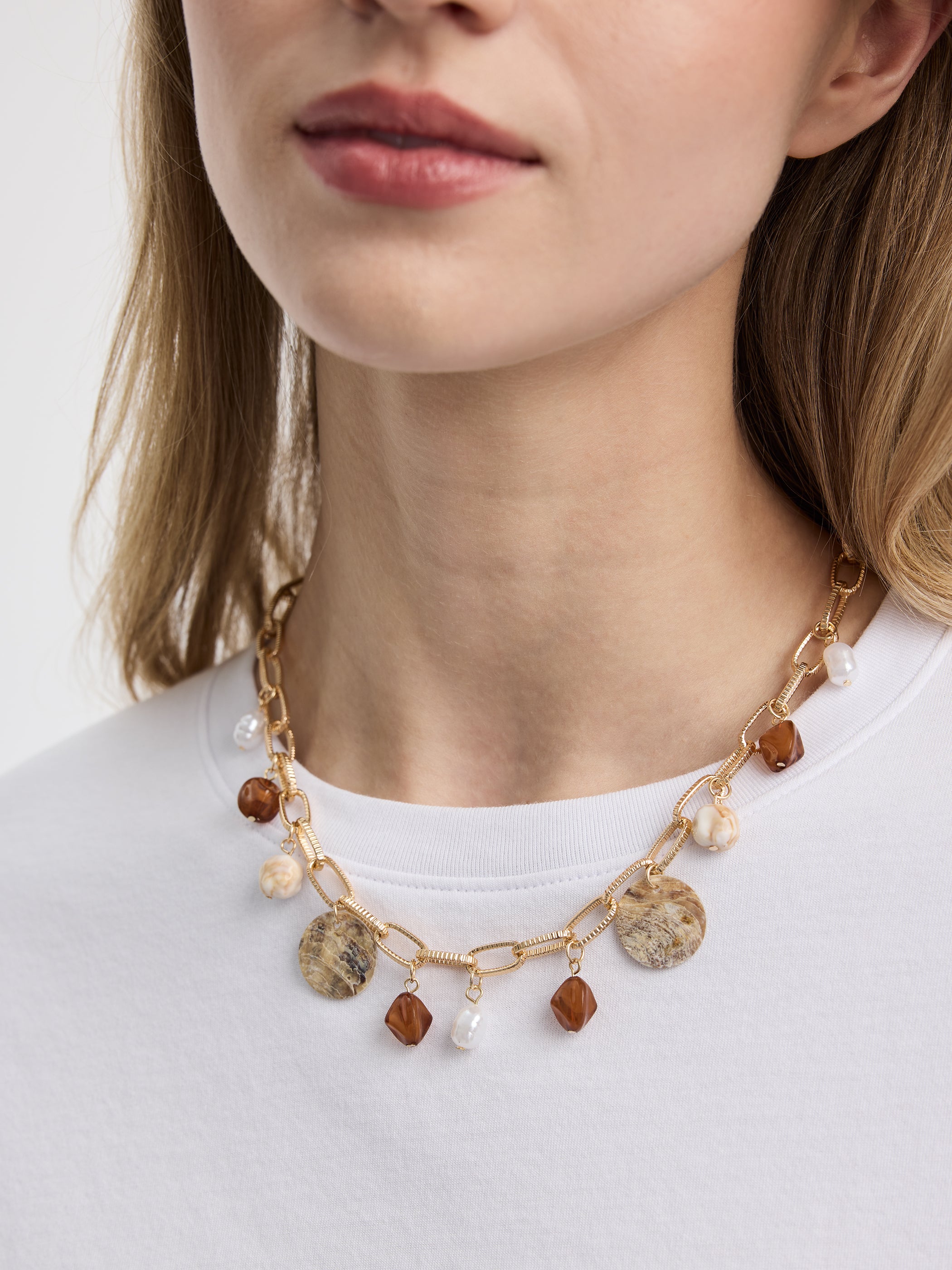 Long Necklace with Charms