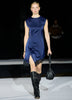 Fitted Cocktail Dress with Knot and Lace Trim