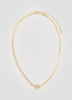 Short Herringbone-Chain Necklace