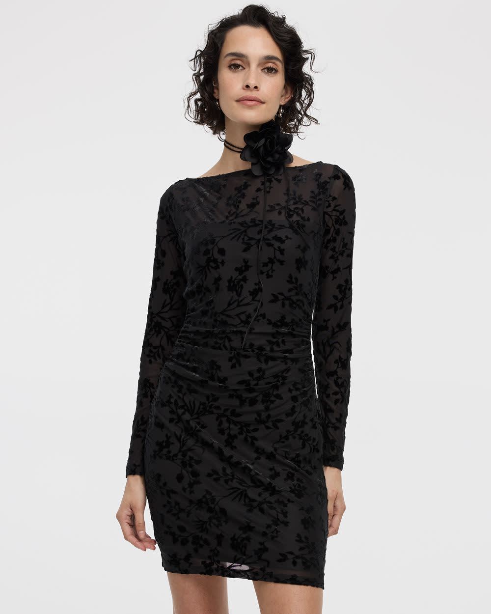 Long-Sleeve Bodycon Mini Dress | Regular | Reitmans Long-Sleeve Bodycon Mini Dress | Regular | Reitmans