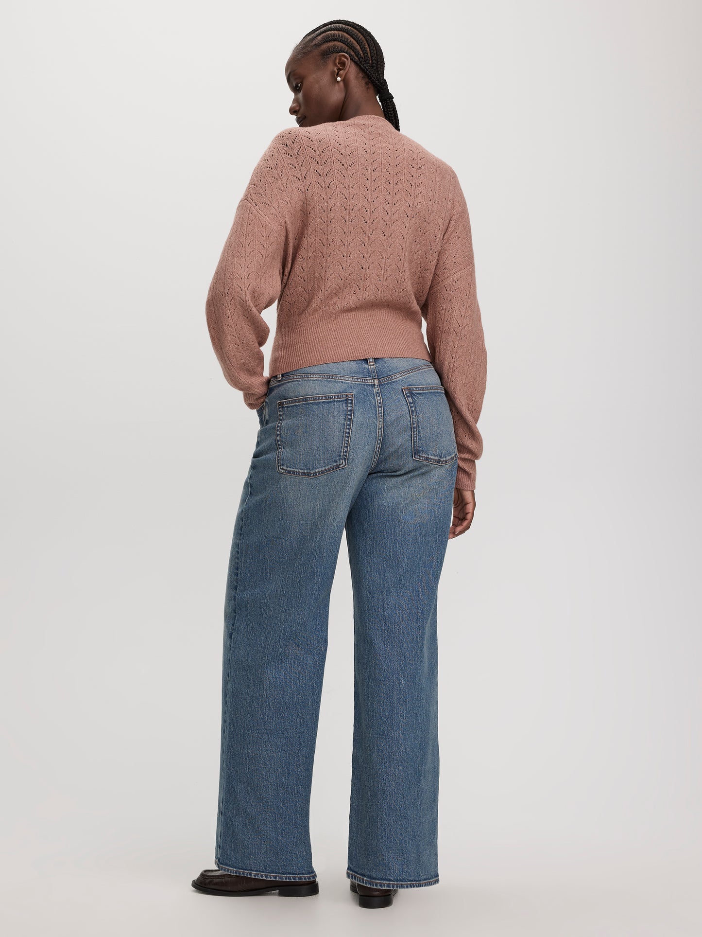 Long-Sleeve V-Neck Wrap Sweater