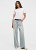Wide-Leg Mid-Rise Jean