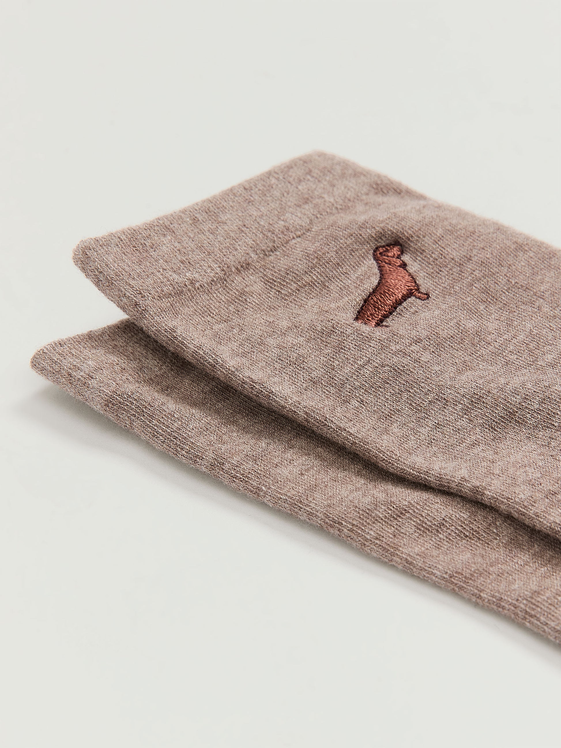 Crew Socks with Dog at Hem