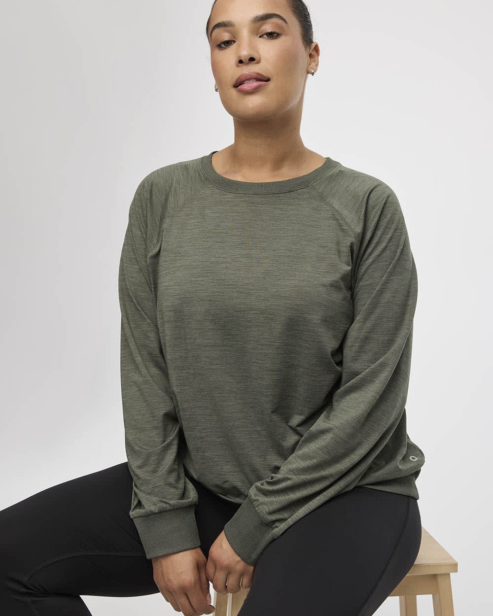 Long-Sleeve Crew-Neck Pullover - Dry-Lux (R) Hyba Essentials