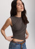 Sleeveless Draped Top