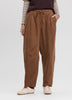 High-Rise Barrel Corduroy Pants