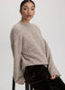 Long-Sleeve Mock-Neck Wool-Blend Sweater