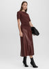 Faux Leather Midi Skirt