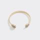 Open Cuff Bracelet with Semi-Precious Stones