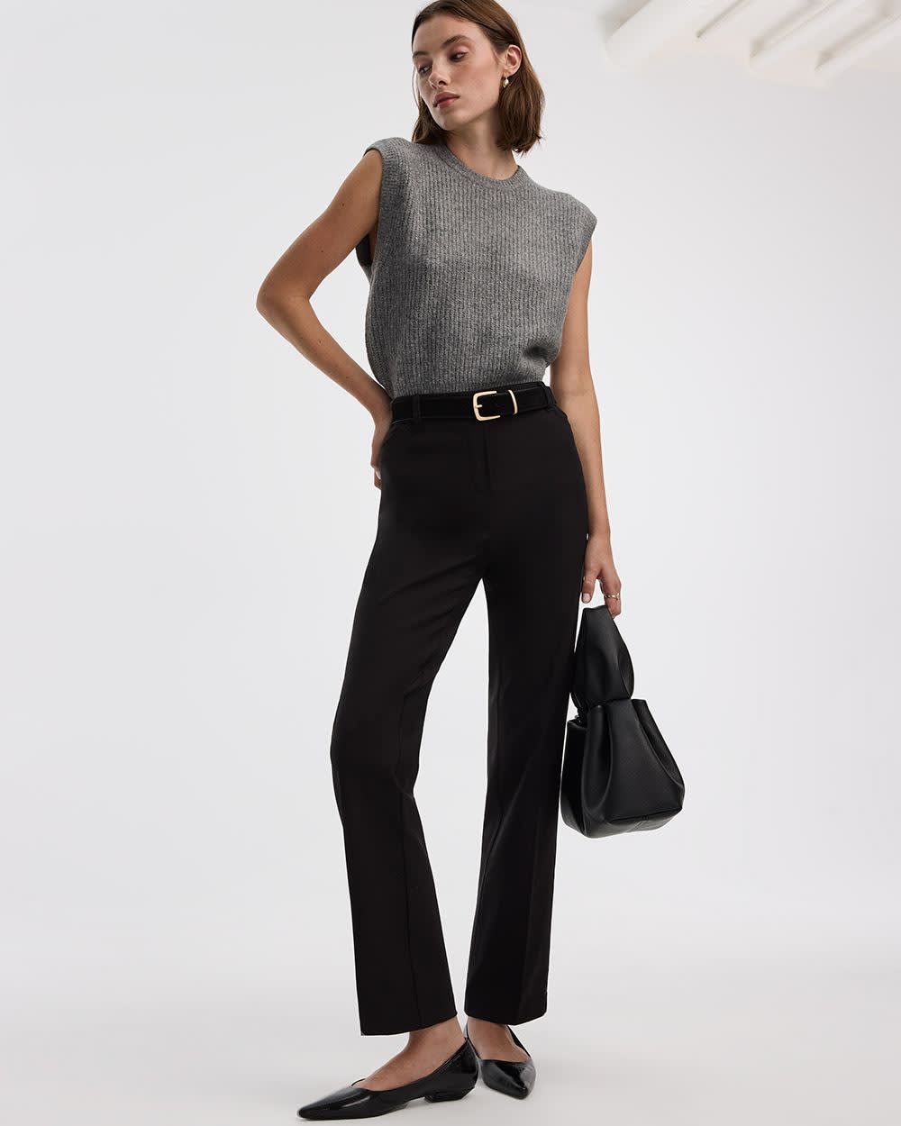 Straight-Leg High-Rise Pant - The Iconic (R)