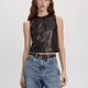 Faux Leather Cami