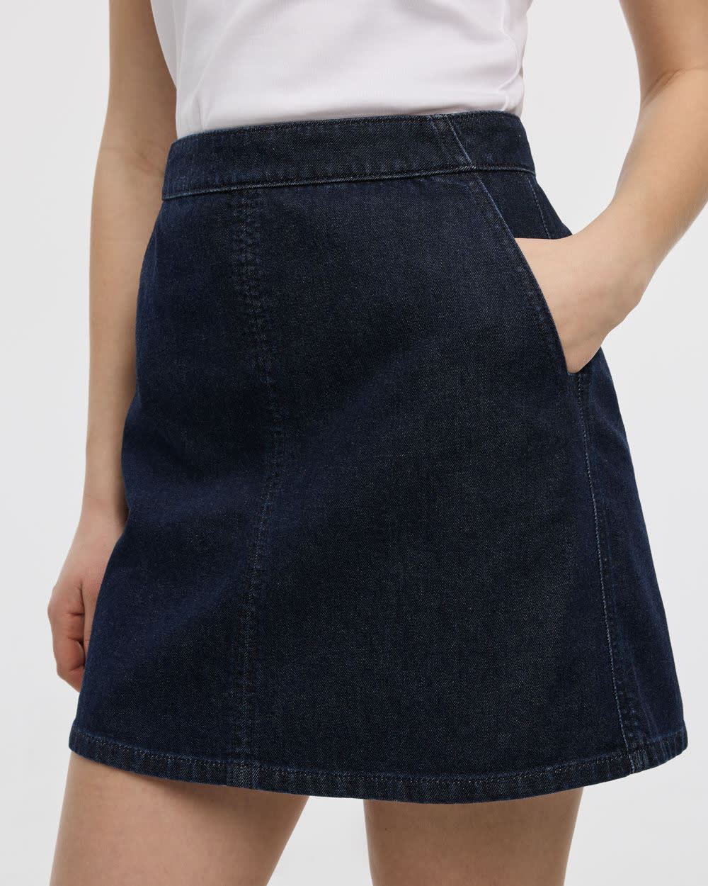 Jupe courte en denim