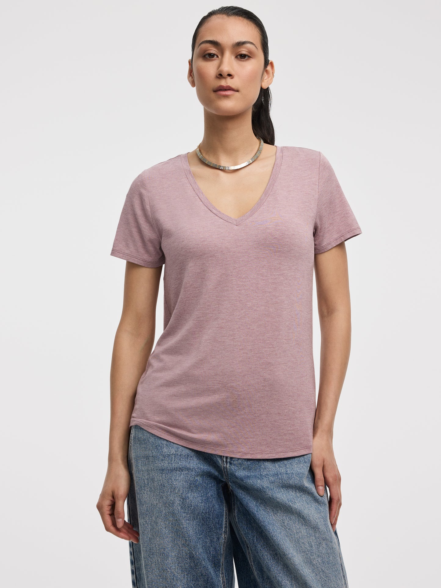 T-shirt à col V - R Essentiels