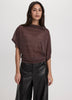 Boatneck Dolman Short Sleeve Top – Shimmer Knit