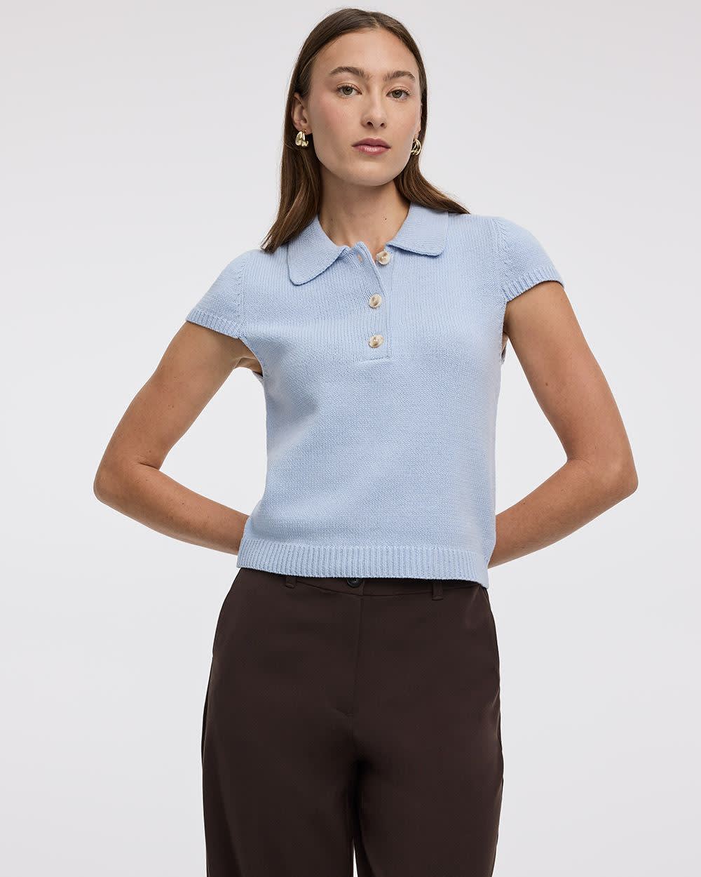 Polo à manches très courtes