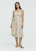Sleeveless Midi Dress with Sweetheart Neckline