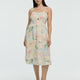 Sleeveless Midi Dress with Sweetheart Neckline