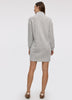 Long-Sleeve Mini Dress with Half-Zip Mock Neckline